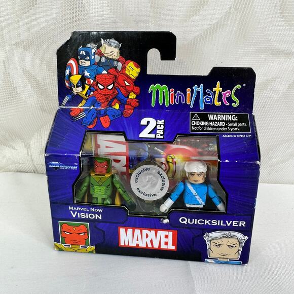 Marvel Minimates TRU Toys R Us Wave 19 Marvel Now Vision & Quicksilver - Picture 5 of 5